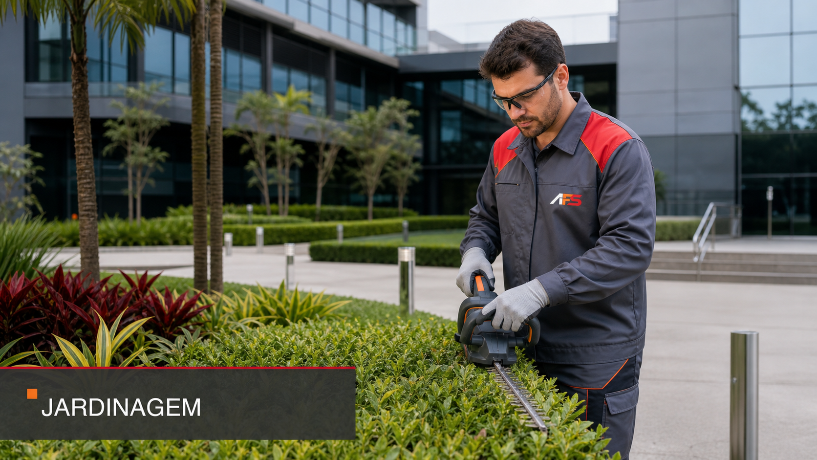 Jardinagem — profissional AFS em atuação